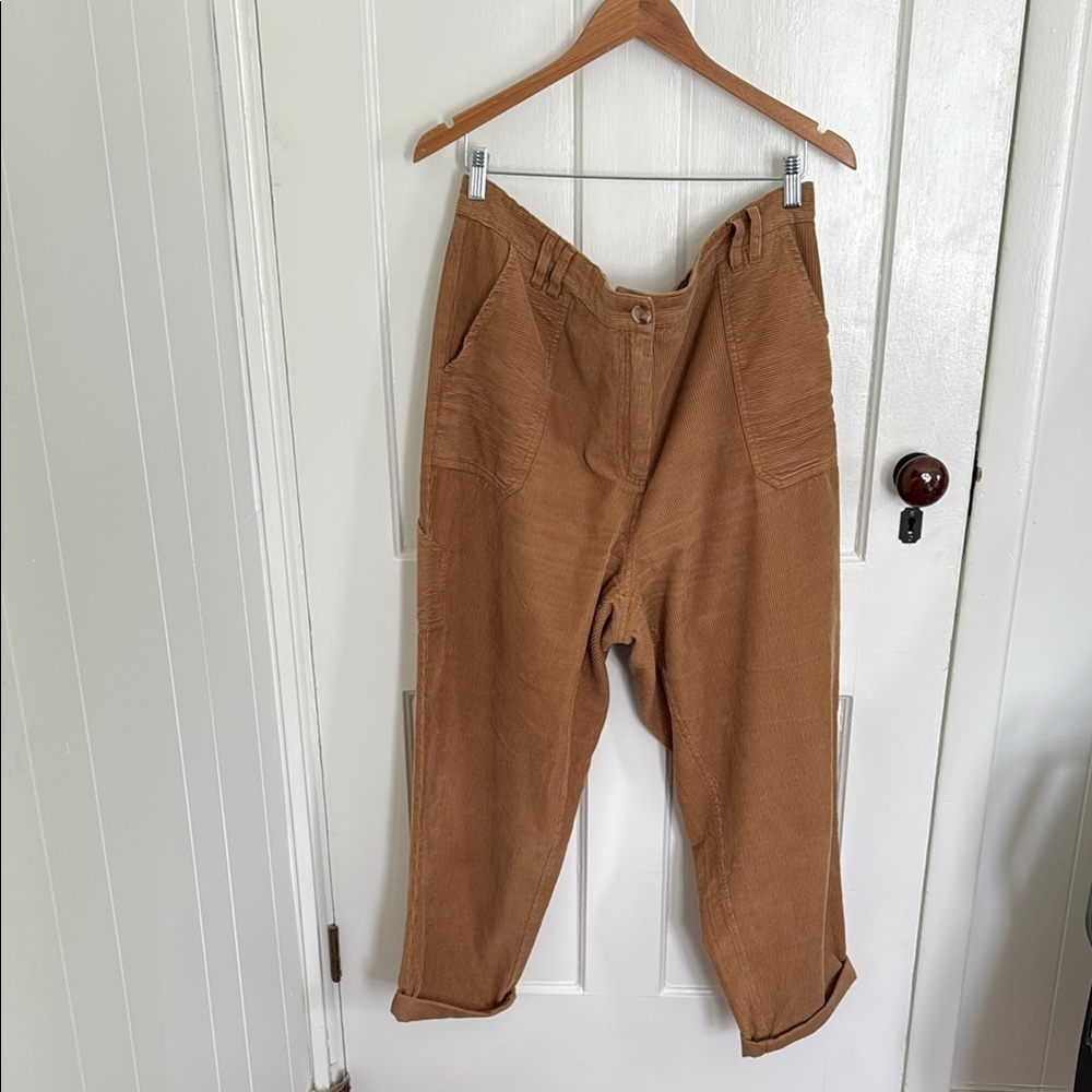 Fat Face Tan Straight Leg Corduroy Pants